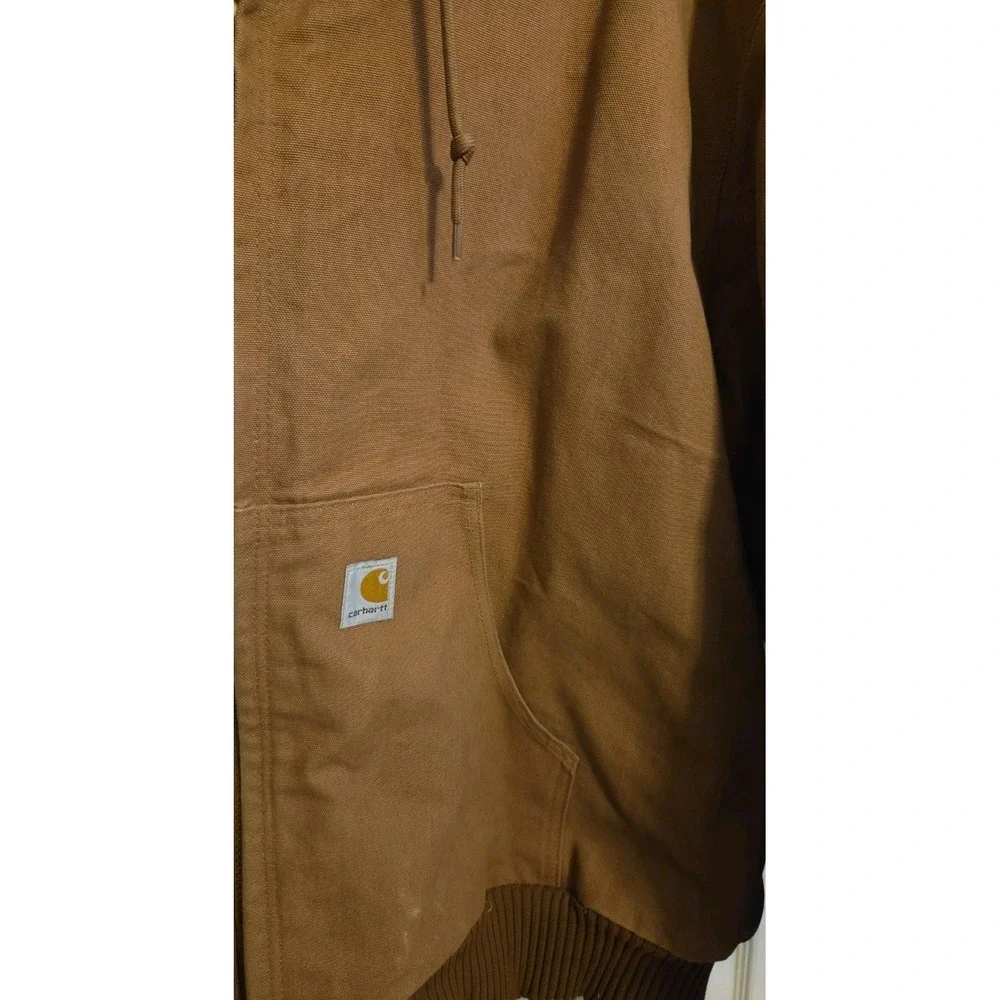 Vintage Carhartt Duck Canvas Quilted Lined Jacket Mens Sz XL Brown J140 BRN USA